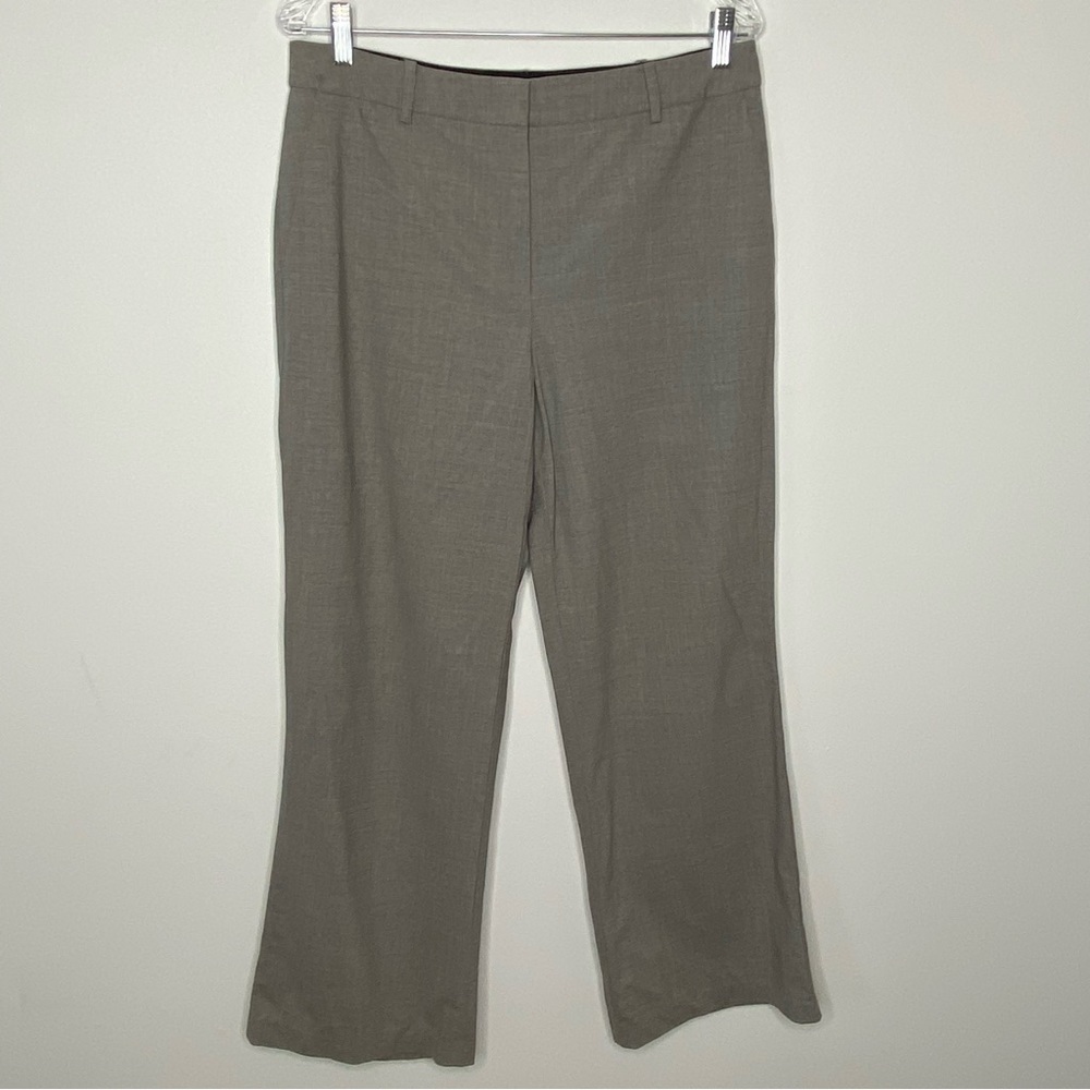 Saks Fifth Avenue Grey Virgin Wool Alexandra Fit Pants